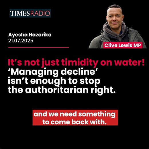 Everyone should have safe, reliable water. But we won’t hold back reactionary politics with half-measures. | Clive Lewis MP