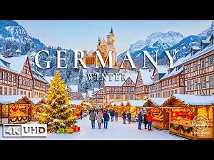 Germany 4K Winter ☃️ Snowy Alpine Villages, Frozen Lakes & Festive Christmas Towns