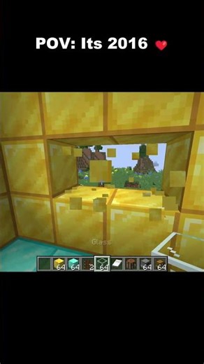 Minecraft house in 2016!! ❤️ || Zykrover #minecraft #minecraftshorts #gaming