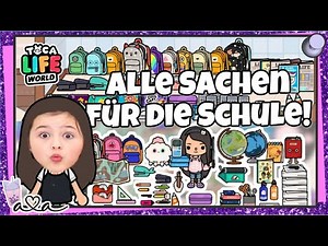 Ava zeigt ALLE SCHULSACHEN IN TOCA LIFE WORLD 💜 Alles Ava Gaming