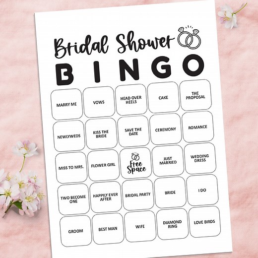 Bridal Bingo Game Bridal Shower Bingo Cards Bridal Games Bridal Shower Bingo Printable Bingo Bridal Shower Games Wedding Bingo Download - Etsy