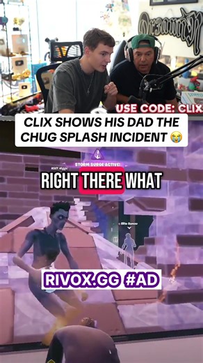 Clix Shares Fortnite Chug Splash Moment with Dad