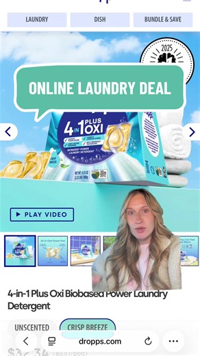 50% OFF LAUNDRY!?! Say less!!! 💙🦋🐟 Run and grab it. Don’t forget the code-CACTUS at checkout though! #onlinedeals #savingmoney #couponing #discount #promocodes
