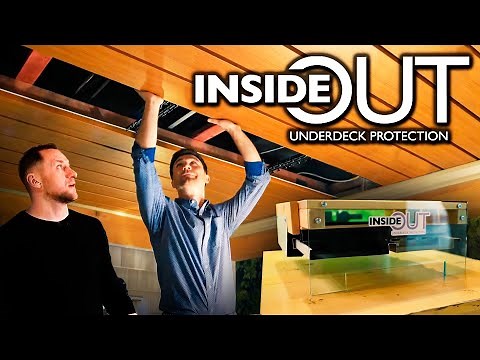 Porch Ceiling: INSIDE OUT Under Decking Gutter Solution by Quality Edge