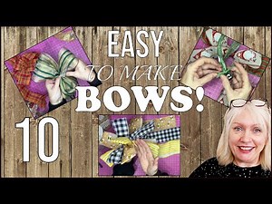 How to make 10 beautiful bows with wide or narrow ribbon! Easy bows that anyone can make.
