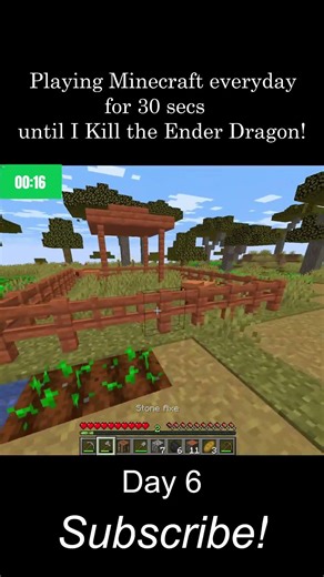 Minecraft, but I only have 30 Seconds... 💀 #day6
