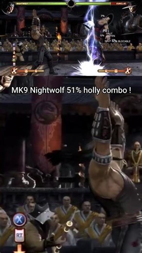 MK9 Nightwolf 51% combo #games #shorts #combo