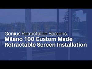 Genius Retractable Screens - Milano 100 Custom Made Retractable Screen Installation