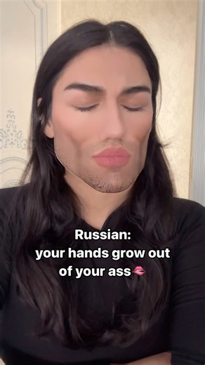 Russian for foreigners | online lessons & fun linguistics on Instagram: "When you drop your phone (or sth else 🫧) for the tenth time today, remember: in English, you’re just clumsy. But in Russian, it’s a whole different story — ‘your hands grow out from your ass!’ «руки из жопы растут» ... ofc, this expression is a taboo slang. Don’t use it in formal situations. The more appropriate examples are: неуклю́жий - literally “clumsy“; or «слон в посудной лавке» - an equivalent of an English bull in 