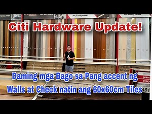 Citi hardware update! presyo ng mga flueted at pvc panels pang accent sa wall at tiles