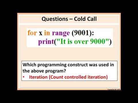 Programming constructs theory