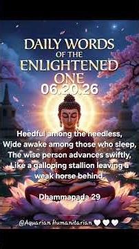 June 2026 Words of the Enlightened One