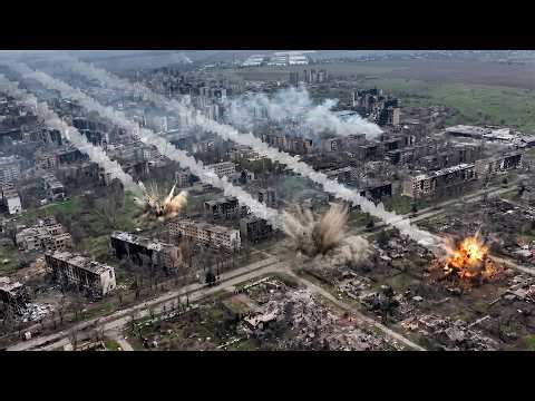 No Place To Hide — Russia's BM-21 Grad & Drones Strike Every Last Enemy Position