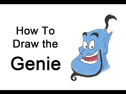 How to Draw the Genie from Aladdin