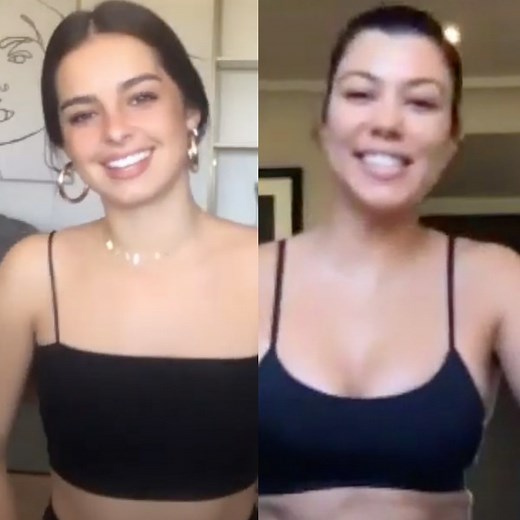 TikTok Star Addison Rae Reveals Her Go-To Booty Exercise to Kourtney Kardashian