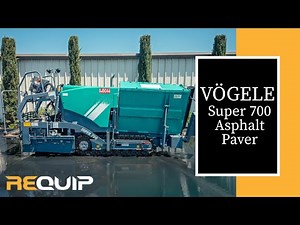 VÖGELE Super 700 Asphalt Paver In Action | Screed Extensions, Augers & More | Like New! Low Hours!
