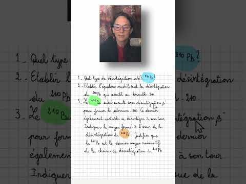 EXERCICE 1 NUCLÉAIRE Écrire des équations de désintégration #baccalauréat #physiquechimie