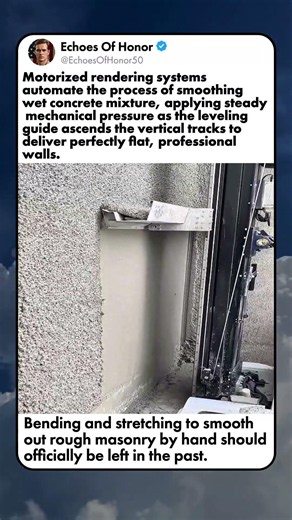 AUTOMATED PLASTERING MACHINE SPEEDS RENDERING