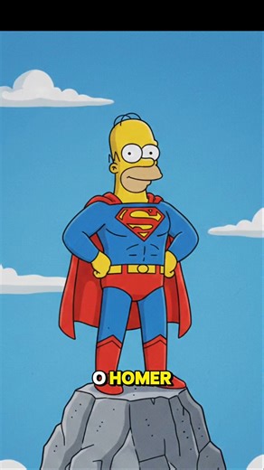 O dia em que Homer virou um super-herói #simpsons