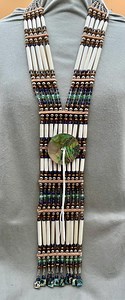 Woman’s Beaded Bone Breastplate W/ Earrings - Abalone - Etsy
