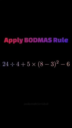 BODMAS Rule Challenge Can You Solve This Correctly #maths #mathematics #learnmath #bodmas #yt