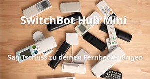 SwitchBot Hub Mini Smart Fernbedienung - IR-Sendersystem, Verbindung zu WLAN, Klimaanlagensteuerung, kompatibel mit Alexa, Google Home, Siri, IFTTT (Black)