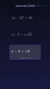 Solve This Squared Equation in Under a Minute!