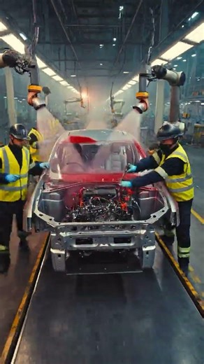 Cinematic Car 🚗 Factory Reel #car #carfactory