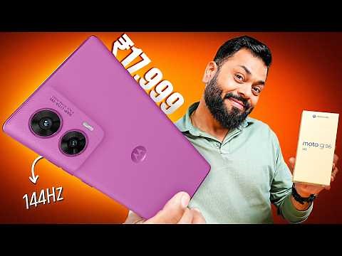 Moto g96 Unboxing & First Look ⚡144Hz pOLED, IP68, 5500mAh @ ₹17,999!