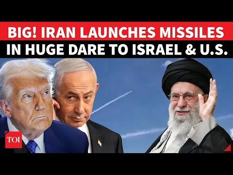 ON CAM: Iran Launches Dozens Of Missiles Just Hours After Israel Alerts Trump About New Attack