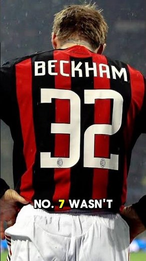 The story behind David Beckham’s famous number 32! 🐐⚽️ #football #beckham