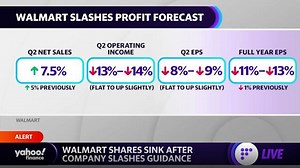 Walmart stock sinks after company slashes guidance
