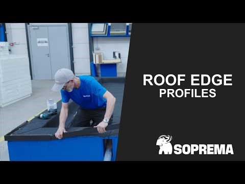 Installing roof edge profiles – Flat roof installation | SOPREMA Belgium