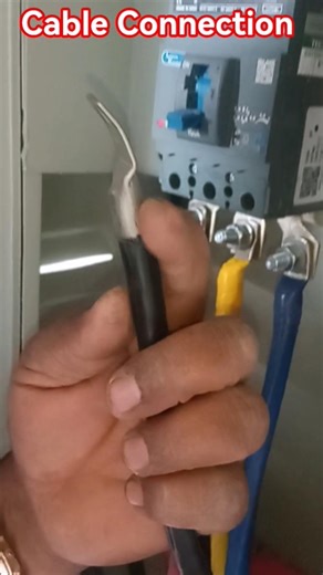 3 Phase Cable Connection 😭😂#mcb #electrical #wiring #short
