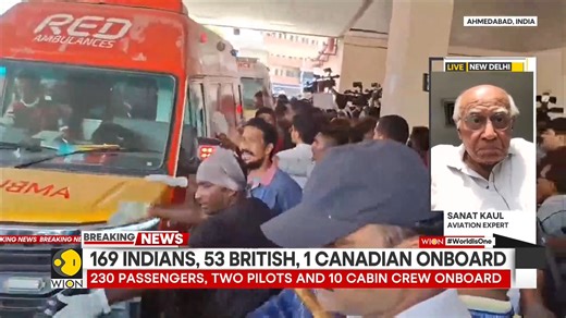 8K views · 79 reactions | Ahmedabad Plane crash updates: London-bound Air India flight crashed with 242 people on board. HM Amit Shah is expected to visit the site around 4 PM to take stock of the situation Rahesha Sehgal & Diksha Bisla reports Sanat Kaul, Aviation Expert, shares his insights | WION | Facebook
