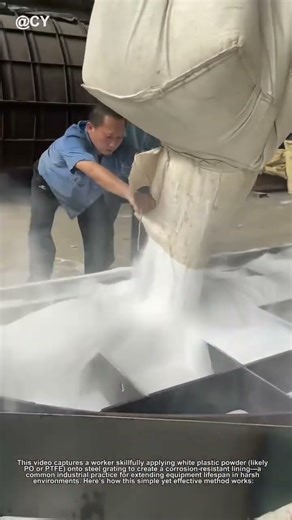 "Brilliant Steel Grating Coating Trick! 🌟 DIY Plastic Lining for Anti-Corrosion (Step-by-Step)"