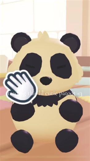 trading giant panda!! #adoptme #pets #panda