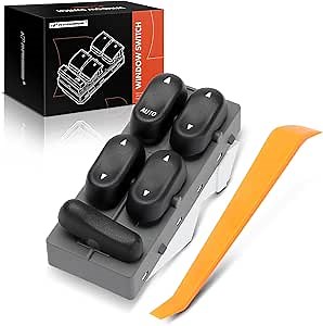 A-Premium Master Power Window Switch Compatible with Ford F250/F350/F550 Super Duty 1999-2001, Expedition, Excursion, Taurus & Lincoln Navigator, Blackwood & Mercury Sable, Front Left Driver Side