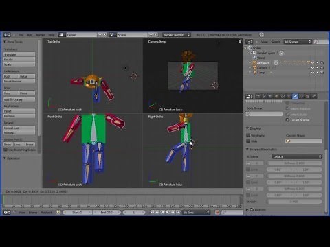 Blender Introduction to Rigging - Finishing a Rig for a Simple Model by Adding Control Bones