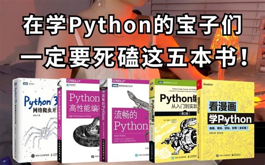 【Python零基础学习】刚开始学习Python的宝子们，一定要死磕这五本Python神书！！！yyds