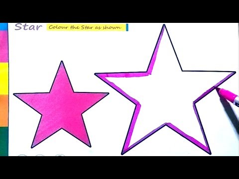 🌟 Star Coloring for Kids | Easy Coloring Video | Fun & Relaxing Learning 🎨✨Cuddly Colors tv"