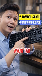 ⌨️ Cuma 2 tombol sakti, Word langsung jadi PDF! Masih convert manual? Keburu ketinggalan 😱 Komen "Mau" bagi yang mau scriptnya 🚀 Tonton sampai habis 👀🔥 #word #pdf #tipskomputer #shortcutkeyboard #kantoran mahasiswa wajibtau fyp | Yudha Wijaya Lubis
