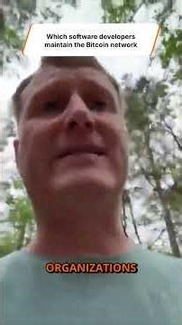 Who Maintains the Bitcoin Network?