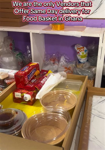 Order today, delivery will be sent out immediately. You don’t have to pre order, that’s how efficient we are in this Food basket business… 🚚 Same day delivery, no pre orders needed.. ☎️ 0242895414 #giftbaskets #foodtray #packages #foodvendor #samedaydelivery