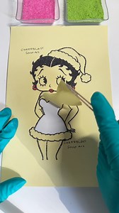 Betty Boop Christmas 🎄✨ #bettybooplovers #Christmas #fastasmr #relaxingsounds #USAToday | Cheerblast Sand Art