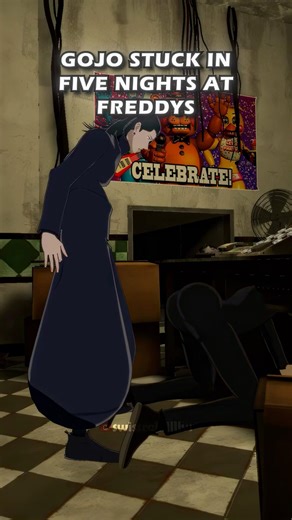 GOJO STUCK IN FIVE NIGHTS AT FREDDYS?!?😭😂 #viralvideo #shorts #fnaf #vrchat #funny ‪@discorabbit‬