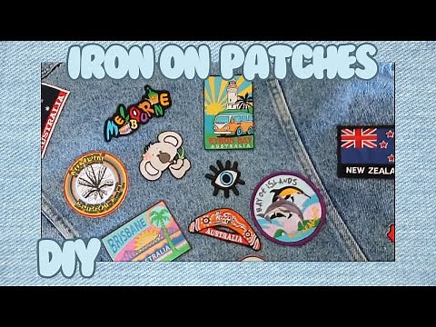 HOW TO IRON ON PATCHES TO A DENIM JACKET | quick and easy DIY