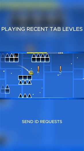 Playing Recent Tab Levels #gaming #geometrydash #shorts