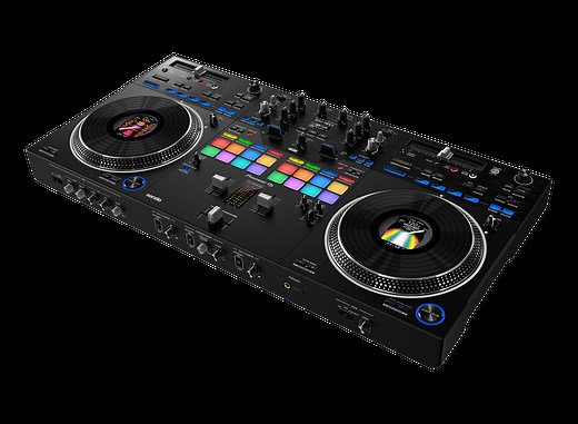 DDJ-REV7 - 与Serato DJ Pro兼容的搓碟风格2通道专业DJ控制器 (Black)