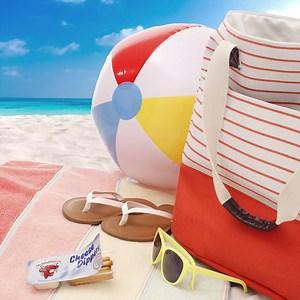 Discover how delicious it can be to take a dip into creamy cheese after taking a dip in the ocean. | The Laughing Cow USA
